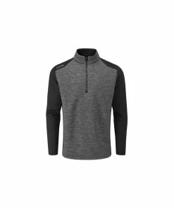 Ping MELLOR MID LAYERS-MENS ASPHALT MARL/BLACK