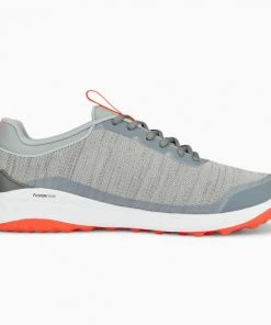 Puma Fusion Pro Golf Shoes Cool Mid Gray/Silver/Red -Clubs Shop puma fusion pro golf shoes cool mid gray silver red p12913 28606 image
