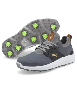 Puma IGNITE ARTICULATE Golf Shoes - QUIET SHADE/Gold