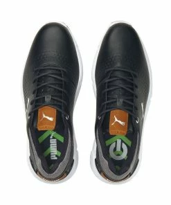 Puma IGNITE ARTICULATE Leather Golf Shoes Black/Silver -Clubs Shop puma ignite articulate leather golf shoes black silver p12911 28611 image