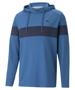 Puma Mattr Colorblock Hoodie - Lake Blue/Navy Blazer