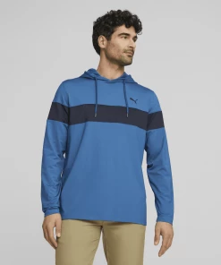 Puma Mattr Colorblock Hoodie - Lake Blue/Navy Blazer -Clubs Shop puma mattr colorblock hoodie lake blue navy blazer p12905 28577 image