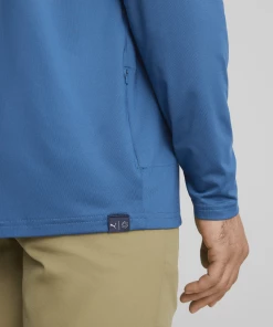 Puma Mattr Colorblock Hoodie - Lake Blue/Navy Blazer -Clubs Shop puma mattr colorblock hoodie lake blue navy blazer p12905 28579 image