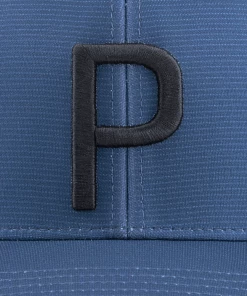 Puma P Cap - Lake Blue/Navy Blazer -Clubs Shop puma p cap lake blue navy blazer p12908 28588 image