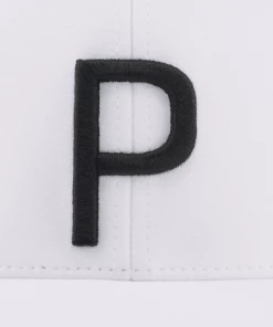 Puma P Cap - White Glow/Black -Clubs Shop puma p cap white glow black p12897 28554 image