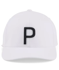 Puma P Cap - White Glow/Black -Clubs Shop puma p cap white glow black p12897 28555 image