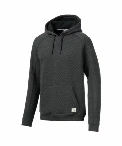 Puma Pullover Hoodie- Black Heather