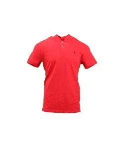 RALPH LAUREN Stretch Mesh SS Polo - Red