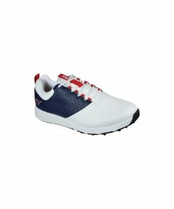 Skechers Mens GO GOLF ELITE 4 Golf Shoes - WHITE/NAVY/RED