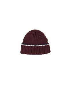 Ted Baker Stroll Ribbed Knit Hat - Dark Red