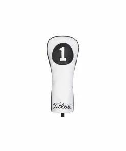 Titleist LEATHER HCOVER BLK/WHT DRV