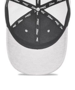 Titleist Space Dye Mesh Cap - White/White/Black -Clubs Shop titleist space dye mesh cap white white black p11548 24689 image