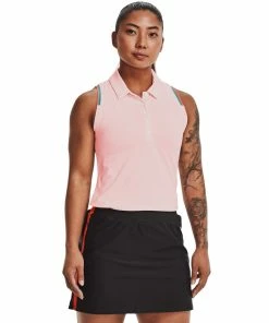 Under Armour 2022 Womens Zinger Point Slvls Polo White
