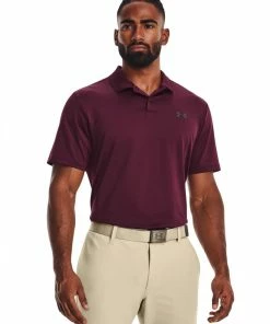 Under Armour 2023 Mens Performance 3.0 Polo Maroon