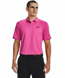 Under Armour 2023 Mens Performance 3.0 Polo Rebel Pink