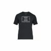 Under Armour BOXED SS T-Shirt - Black/Graphite -Clubs Shop under armour boxed ss t shirt black graphite p185 764 image