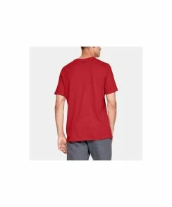 Under Armour BOXED SS T-Shirt - Red/Steel -Clubs Shop under armour boxed ss t shirt red steel p188 195 image