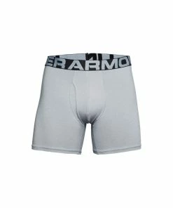 Under Armour Cotton 6in Boxerjock 3pk - Mod Gray/Jet/Black