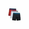 Under Armour Cotton Stretch 6'' 3 Pack - Black/WH/Red - S -Clubs Shop under armour cotton stretch 6 3 pack black wh red s p457 1092 image