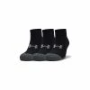 Under Armour Heatgear Socks Locut - Black/Black/Steel -Clubs Shop under armour heatgear socks locut black black steel p1316 2475 image