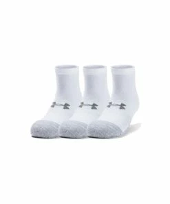 Under Armour Heatgear Socks Locut - White/White/Steel