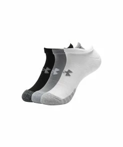 Under Armour Heatgear Socks NS - Steel/White/White