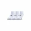 Under Armour Heatgear Socks NS - White/White/Steel