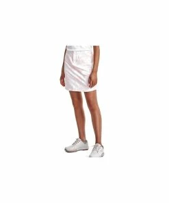 Under Armour Ladies Links Woven Printed Skort - White