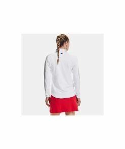 Under Armour Ladies Storm Midlayer 1/2 Zip White/Halo Gray -Clubs Shop under armour ladies storm midlayer 1 2 zip white halo gray p7276 14453 image