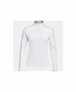 Under Armour Ladies Storm Midlayer 1/2 Zip White/Halo Gray -Clubs Shop under armour ladies storm midlayer 1 2 zip white halo gray p7276 14454 image
