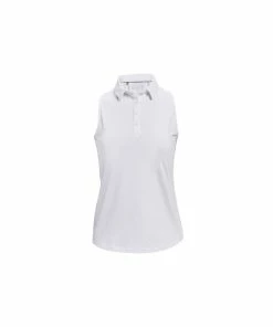Under Armour Ladies Zinger Sleeveless Polo - White