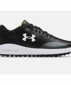 Under Armour Mens Draw Sport SL Black Golf Shoes