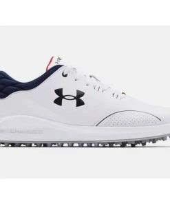 Under Armour Mens Draw Sport SL White Golf Shoes