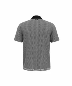 Under Armour Mens Perf 3.0 Printed Polo Black/White/Black -Clubs Shop under armour mens perf 3 0 printed polo black white black p12666 28732 image