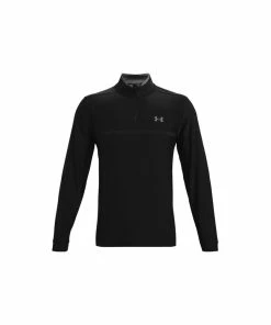 Under Armour Mens Playoff 2.0 1/2 Zip - Black/Pitch Gray