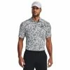 Under Armour Mens Playoff 3.0 Printed Polo White/Black