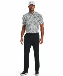 Under Armour Mens Playoff 3.0 Printed Polo White/Black -Clubs Shop under armour mens playoff 3 0 printed polo white black p12705 27703 image