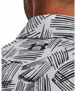 Under Armour Mens Playoff 3.0 Printed Polo White/Black -Clubs Shop under armour mens playoff 3 0 printed polo white black p12705 27704 image