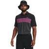 Under Armour Mens Playoff 3.0 Stripe Polo Black/Jet Gray