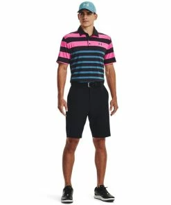 Under Armour Mens Playoff 3.0 Stripe Polo Black/Rebel Pink 8 Under Armour Mens Playoff 3.0 Stripe Polo Black/Rebel Pink -Clubs Shop under armour mens playoff 3 0 stripe polo black rebel pink p12692 27677 image