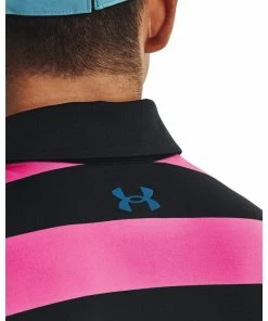 Under Armour Mens Playoff 3.0 Stripe Polo Black/Rebel Pink 9 Under Armour Mens Playoff 3.0 Stripe Polo Black/Rebel Pink -Clubs Shop under armour mens playoff 3 0 stripe polo black rebel pink p12692 27678 image