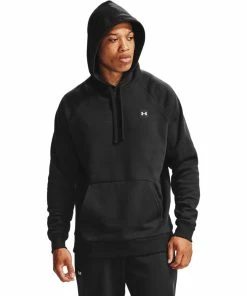 Under Armour Mens Rival Fleece Hoodie Black