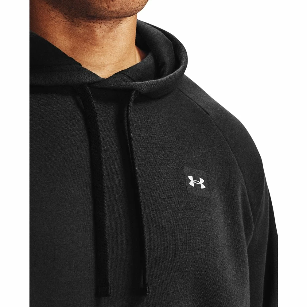Under Armour Mens Rival Fleece Hoodie Black 7 Under Armour Mens Rival Fleece Hoodie Black - Image 5