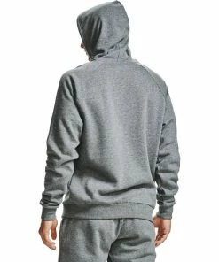 Under Armour Mens Rival Fleece Hoodie Pitch Gray Heather -Clubs Shop under armour mens rival fleece hoodie pitch gray heather p8180 16689 image