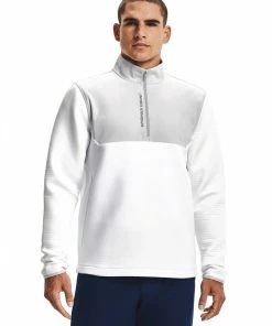 Under Armour Mens Storm Daytona 1/2 Zip - White/Halo Gray