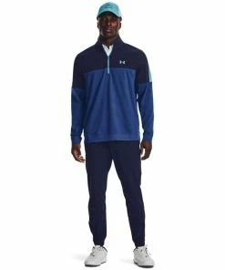 Under Armour Mens Storm Midlayer HZ Blue Mirage/Navy -Clubs Shop under armour mens storm midlayer hz blue mirage navy p12686 27661 image