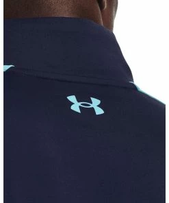 Under Armour Mens Storm Midlayer HZ Blue Mirage/Navy -Clubs Shop under armour mens storm midlayer hz blue mirage navy p12686 27662 image