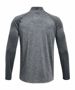 Under Armour Mens Tech 2.0 Novelty 1/4 Zip Pitch Gray -Clubs Shop under armour mens tech 2 0 novelty 1 4 zip pitch gray p8174 16675 image