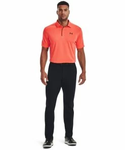 Under Armour Mens Tech Polo After Burn/Black -Clubs Shop under armour mens tech polo after burn black p12606 27477 image
