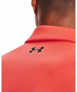 Under Armour Mens Tech Polo After Burn/Black -Clubs Shop under armour mens tech polo after burn black p12606 27478 image